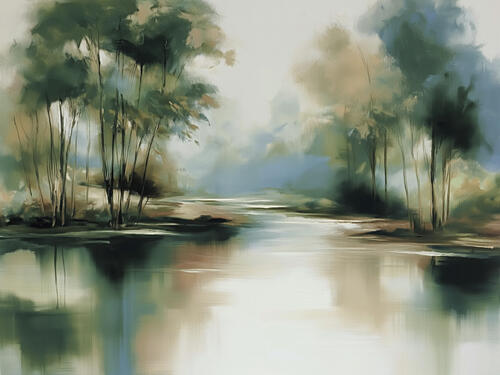 Waterside Daydream 1 Toile murale reproduction