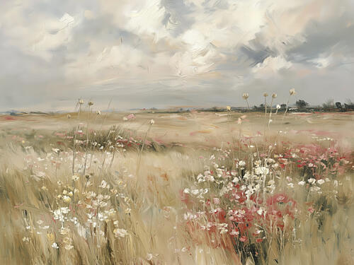 Golden Expanse 2 Floral reproduction