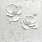 Plastered Flowers 3 Art Print