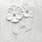 Plastered Flowers 4 Art Print