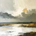 Neutral Marshland 4 Art Print