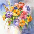 Rainbow Bouquet 3 Art Print