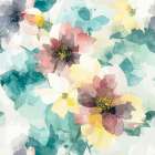 Patch Work Floral 1 Art Print