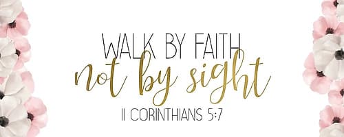 Walk by Faith Art Print