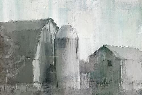 Hazy Farm Life Art Print