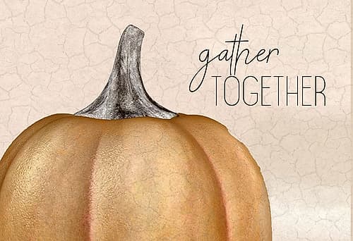Gather Together Pumpkin Food Print