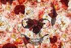 Skull Flowers Art Print