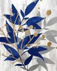 Blue and Grey 1 Botanical Print