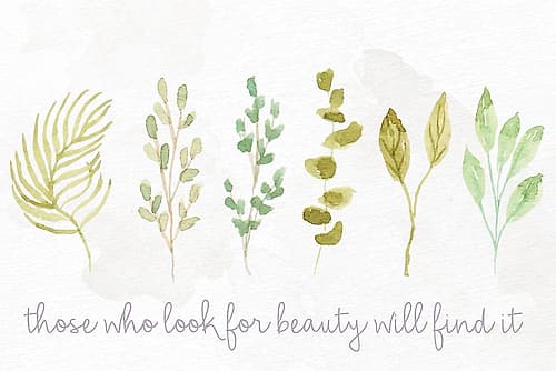 Those Who Look For Beauty Inspirational Print