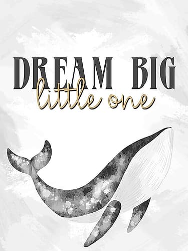 Whale Dreams 1 Kids Print