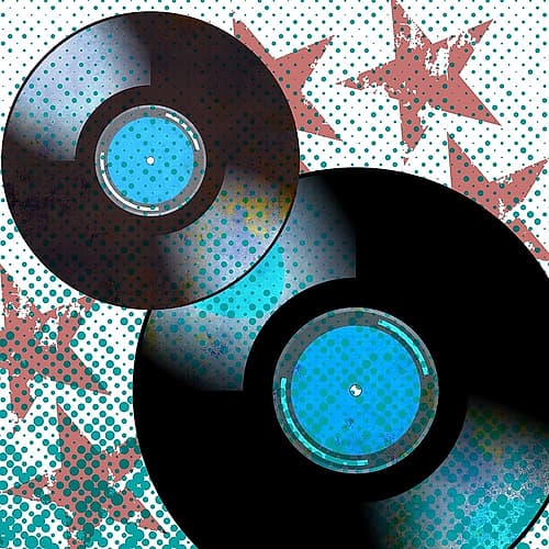 Music Stars 1 Art Print by Ann Bailey