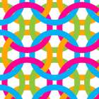 Tile Brights 1 Art Print