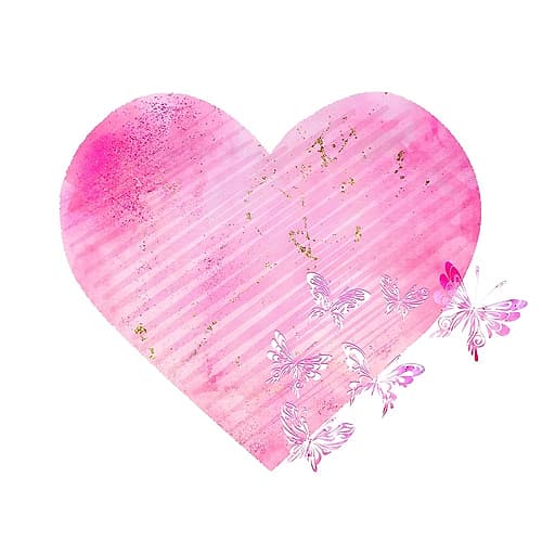 Butterfly Heart 1 Holidays Print