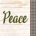 Peace Plaid Art Print