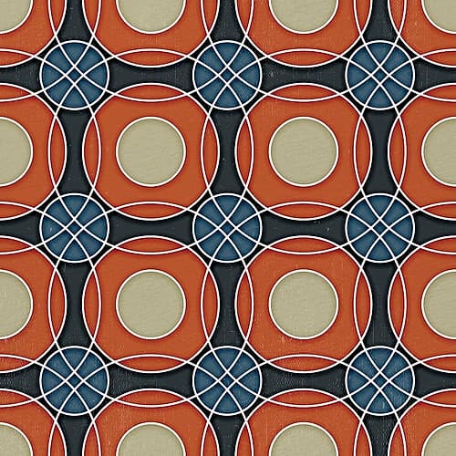 Circle Pattern Art Print by Paul Bailey