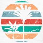 Retro Palm 1 Art Print