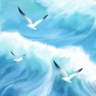 Sea Flight Art Print