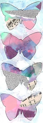 Butterfly Window Panel 1 Art Print