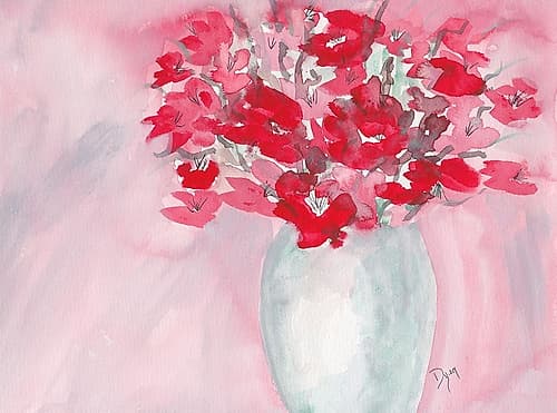Cherry Blossom Bouquet Art Print