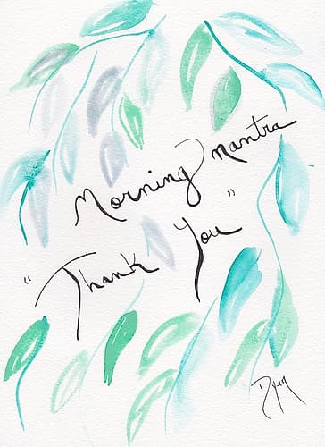 Sentiment Morning Nature Print