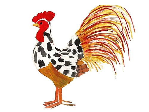 Farm House Friend 1 Art Print