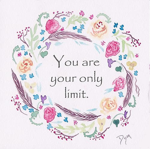 You Are Wreath Inspirational Print