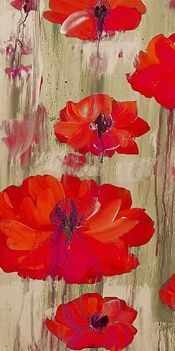 Crimson Rain 1 Art Print