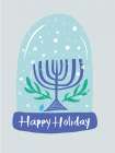 Happy Holiday Snow Globe Art Print