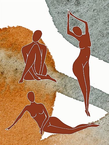 Body Trio Figurative Print