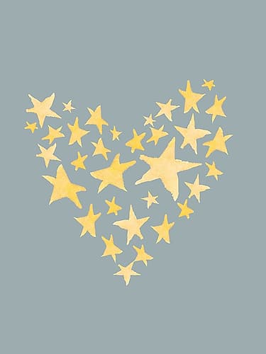 Heart Of Stars Kids Print