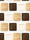 Smores Ingredient Pattern Art Print