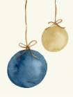 Chrsitmas Ornaments Minimalist Print