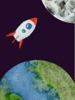 Rocketship Art Print