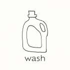 Wash Black & White Print