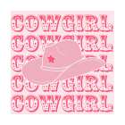 Cowgirl Hat Western Print