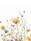 Boho Wildflowers 2 Art Print
