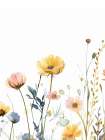 Boho Wildflowers 3 Art Print