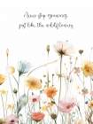 Yellow Boho Flowers Quote 1 Art Print