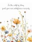 Yellow Boho Flowers Quote 2 Art Print