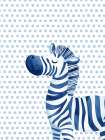 Safari Blue Portrait 3 Art Print
