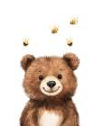 Honey Friends 4 Art Print