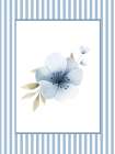 Blue Floral 1 Art Print