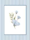 Blue Floral 2 Art Print