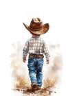 Cowboy Set 1 Art Print