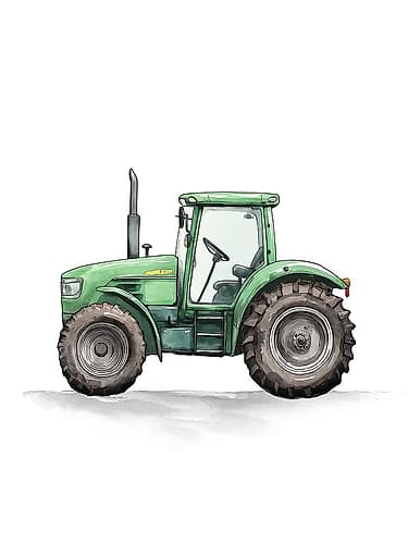 Working Trucks 5 Kids Print