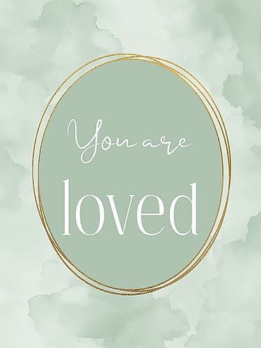 Golden Affirmations 6 Art Deco Print