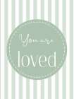 Striped Affirmations 4 Art Print