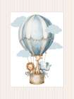 Hot Air Balloons Animals 1 Art Print
