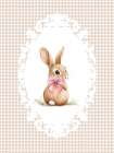 Vintage Bow Animals 1 Art Print