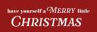 Merry Little Christmas Art Print